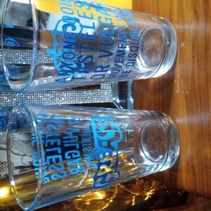 Lott 2 Vintage 70's ( RARE ) Grease Glasses